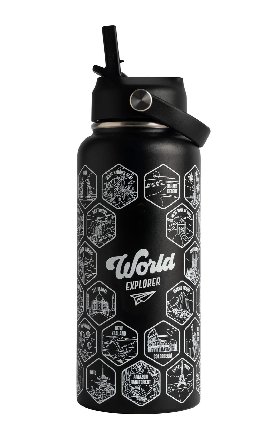 HydraT – World Explorer Bottle + Stickers